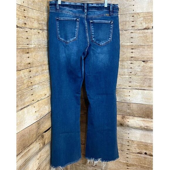 KANCAN HIGH-RISE SUPER FLARE STRETCH CASUAL WESTERN EVERYDAY WEAR JEANS SIZE 30 - Picture 2 of 11